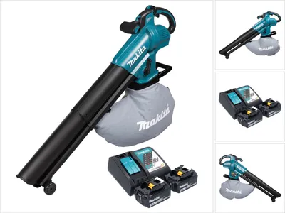 Produktbild von Makita DUB 187 RM2 Akku Laubbläser und Laubsauger 18 V Brushless + 2x Akku 4,0 Ah + Ladegerät