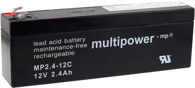 Produktbild von Powery Bleiakku (multipower) MPC2,4-12 ersetzt MP2,4-12C zyklenfest