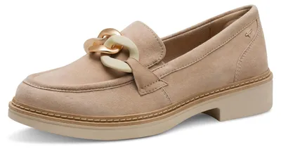 Obrázok produktu pre Tamaris Comfort – dámske kožené papuče, elegantné, béžové (béžový zamsaj), veľkosť 41 EU
