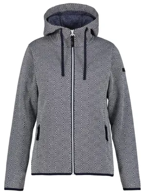 Produktbild von Icepeak Auen Midlayer für Damen mit Kapuze, Farbe:Dunkelblau, Größe:XL