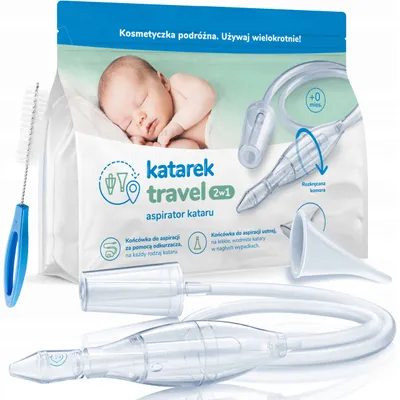 Image de Extracteur de mucus nasal pour aspirateur Katarek Travel 2 en 1