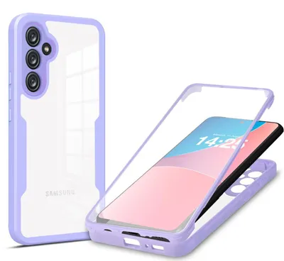 Produktbild von 360 Grad Rundum Schutz Handyhülle für Samsung Galaxy A54 5G Full Cover Vollschutz Case Farbe: Violett