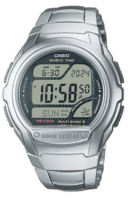 Image de Casio WV-58RD-1AEF Collection Digital Montre radio-pilotée pour homme avec bracelet en acier