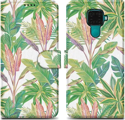 Produktbild von Cadorabo Schutzhülle für Huawei MATE 30 LITE Hülle Design Grüner Regenwald No.8 Handyhülle Schutzhülle Etui Magnetisch