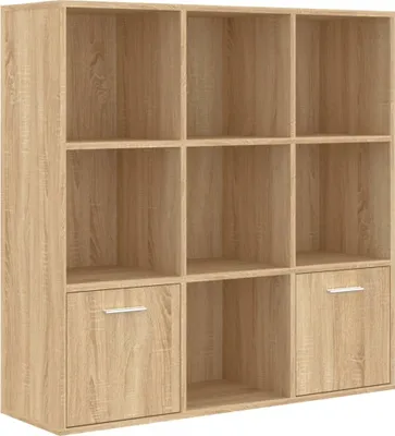 Obrázek produktu pro Knihovna dub sonoma 98 x 30 x 98 cm dřevotříska