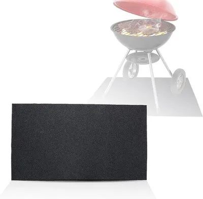 Immagine prodotto di Tappetino ignifugo per barbecue a gas - tappeto protettivo per focolare - riutilizzabile e resistente - 124 x 75 cm.