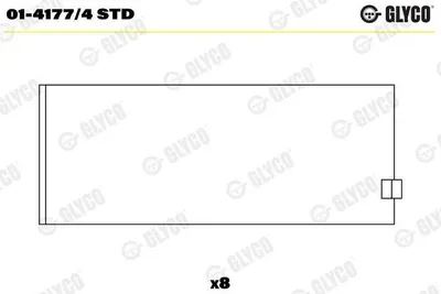 Produktbild von GLYCO 01-4177/4 STD Pleuellager