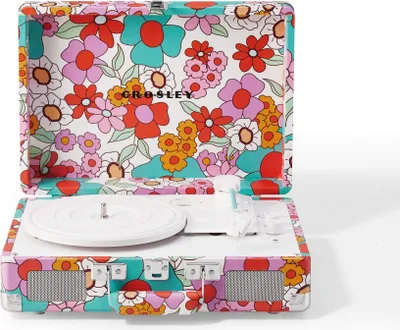 Produktbild von Crosley Cruiser Plus Bluetooth-Schallplattenspieler Groovy blumen