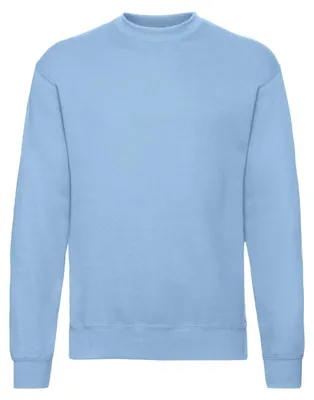Produktbild von Fruit of the Loom - "Classic" Sweatshirt für Herren angesetzte Ärmel FK2731 (S) (Himmelblau)
