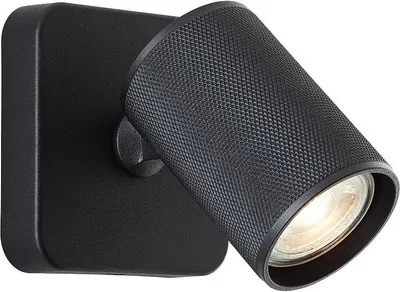 Produktbild von BRILLIANT Wandspot Marty schwarz IP20 GU10 10 Watt dimmbar LED-Leuchtmittel inklusive und wechselbar