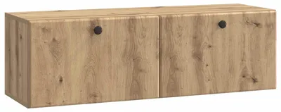 Image de Meuble TV mural vidaXL 98 x 31 x 30 cm, chêne Artisan