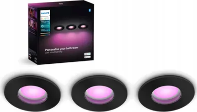 Image de Philips Hue White&Col. Amb. Xamento Spot à encastrer noir 3x4.2W