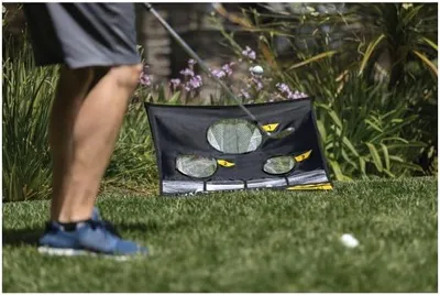 Productafbeelding van Famanu golf-oefenmat met drie doelen - lichtgewicht en draagbaar