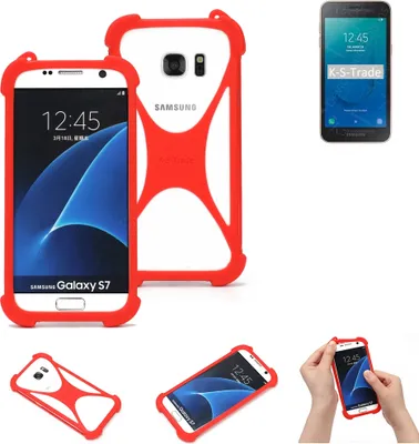 Produktbild von K-S-Trade Handy-Hülle kompatibel mit Samsung Galaxy J2 Core 2020 Schutz-Hülle Bumper Silikon Schutz Hülle Cover Case Silikoncase Silikonbumper TPU