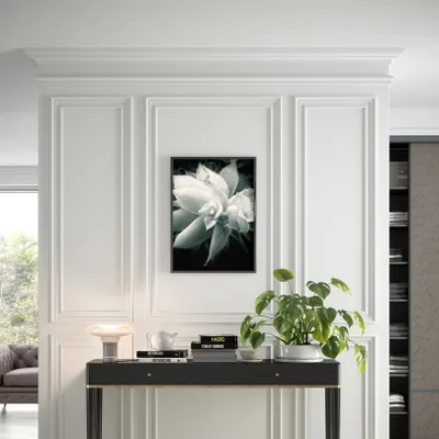 Produktbild von PROVISTON | Stuckleiste | 62 x 92 x 2000 mm | Weiß | Deckenleiste | Wohndekoration | Klassisch | Hochwertig | Robust | Langlebig | 1 Stück
