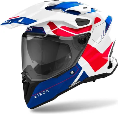 Produktbild von Airoh Commander 2 Reveal Motocross Helm, weiß/blau/rot, S  (55/56)