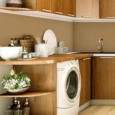 Produktbild von Dekorative Vinyl-Klebefolie auf Meterware – Waschbarer, wasserfester Aufkleber für Wände, Küchen und Möbel – 60 cm x 50 m – Hellbraun