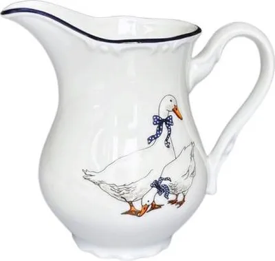 Zdjęcie produktu dla Thun 1794 Wysoki dzbanek na mleko, gęś, 250 ml, porcelana, Konstancja, Thun