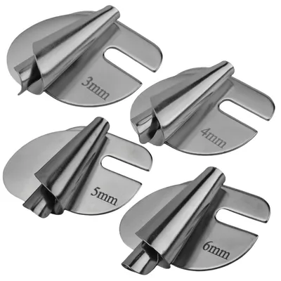 Saumfüße-Set 4 Stück 3/4/5/6 mm aus Edelstahl, universell für Nähmaschinen