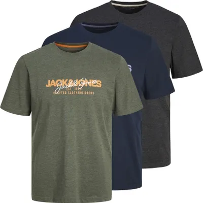 Produktbild von Jack & Jones T-Shirt Alvis Kurzarmshirt 3er pack