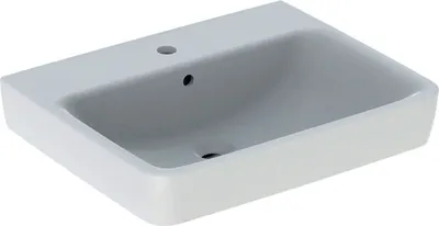 Produktbild von Geberit Waschtisch RENOVA PLAN mit Hahnloch mit Überlauf 600x480mm weiß 501636001