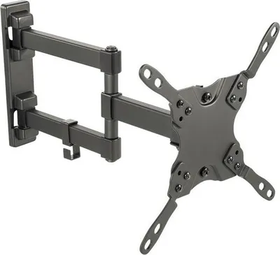 Obrázek produktu pro Otočný držák na televizor 13–42 palců, černý, kompatibilní s VESA.
