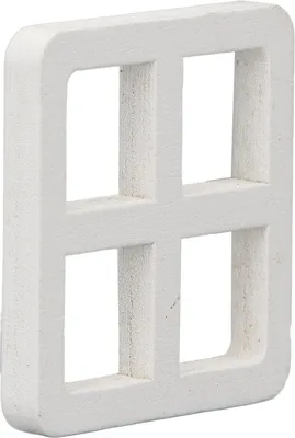 Immagine prodotto di 30 pezzi 1:12 Casa delle bambole Miniatura fai da te Finestre in legno Bambola Mobili per la casa Artigianato Oggetti di scena per la decorazione Bianco 4x4 cm