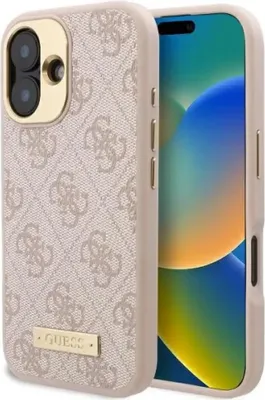 Obrázok produktu pre Puzdro Guess 4G Logo Plate Magsafe Na Iphone 16 - Rôzne