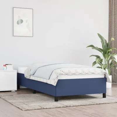 Produktbild von The Living Store Bettgestell Blau 90x190 cm Stoff