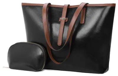 Zdjęcie produktu dla Wegańska torebka skórzana dla kobiet z funkcją shopper
