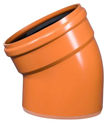 Produktbild von PVC-Rohrbogen Osma KGB 30°, DN 500, orange