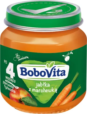 Obrázok produktu pre Mus owocowy dla dzieci Jabłko Marchew 125 g