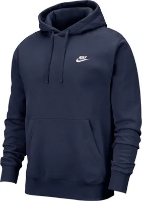 Immagine prodotto di Nike - Felpa con cappuccio "Sportswear Club" per uomo/donna Unisex BC7099 (XXL) (blu notte/bianco)