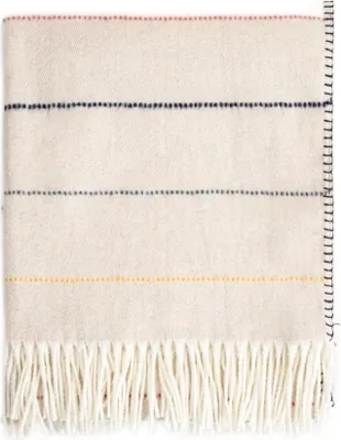 Produktbild von HOMLA TILBE-Decke mit farbigen Ziernähten 150x200 cm