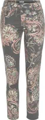 Produktbild von LASCANA 7/8-Jeggings schwarz-bunt bedruckt Größe 46