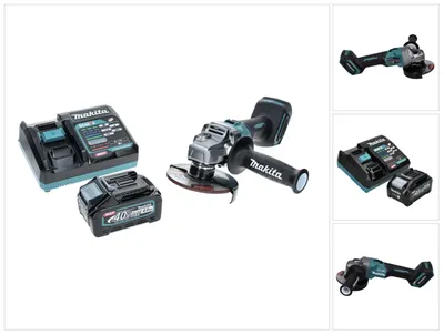 Produktbild von Makita GA 005 GM1 Akku Winkelschleifer 40 V max. 125 mm Brushless  XGT + 1x Akku 4,0 Ah + Ladegerät