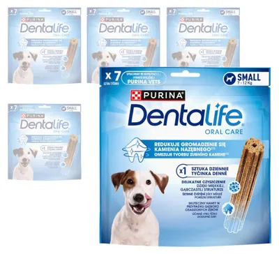 Produktbild von Purina Dentalife Zahnpflege-Leckerlis, 35 Stück, für ausgewachsene Hunde kleiner Rassen