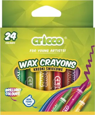 Produktbild von CRICCO Schulwachsmalstifte 24 Farben