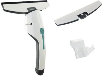 Image de Aspirateur à Vitres Électrique Leifheit Nemo 51035, Rechargeable, Boîtier Étanche, Support Mural, Blanc
