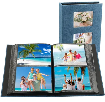 Produktbild von Fotoalbum 10 x 15 cm für 200 Fotos aus Leinen