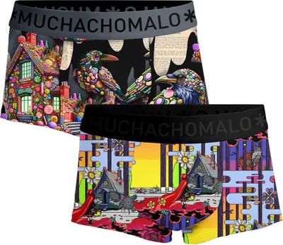 Produktbild von Muchachomalo Herren Boxershorts – 2er Pack – Baumwolle Stretch – Bequeme Unterwäsche – Größe XXXL - REREDRIDINGHOODHANSEL3025-04