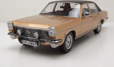 Produktbild von MCG 18335 Opel Diplomat B 1972 beige metallic matt schwarz 1:18