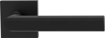 Produktbild von GRIFFWERK Türgriff TRI 134 - Schraubtechnik, eckig, Graphitschwarz smart2lock - DIN Rechts