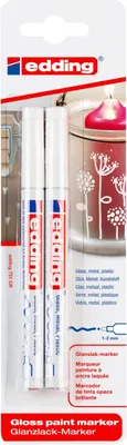 Zdjęcie produktu dla Edding e-751, Biały, Biały, Drobny, Końcówka pociskowa, Okrągły, 1 mm