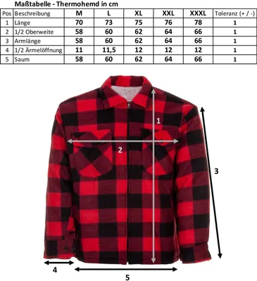 Produktbild von Thermojacke Holzfällerjacke (HT), Farbe:grün, Größe:XL