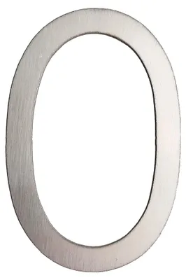 Imagen del producto de Número de casa de acero inoxidable, personalizado, de 0,6 x 10 cm, para uso en exteriores