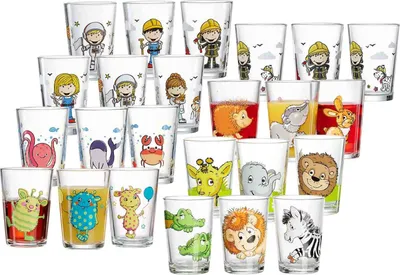 Produktbild von Ritzenhoff & Breker Tiere & Berufe Kinderbecher Set 24-teilig
