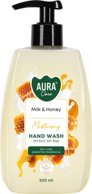 Produktbild von Flüssigseife 500 ml, Aura Care, Milch und Honig