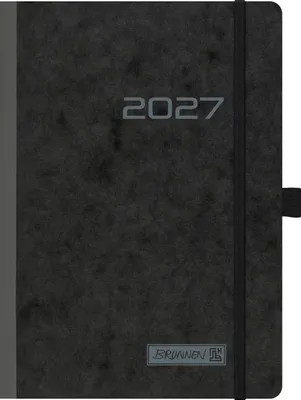 Produktbild von BRUNNEN Buchkalender Mod. 796 2027 | A5, Karton, schwarz