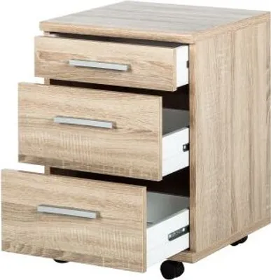 Produktbild von Rollcontainer OFFICE LINE für Winkelschreibtisch Schreibtisch Büro  Farbe Eiche Sonoma
